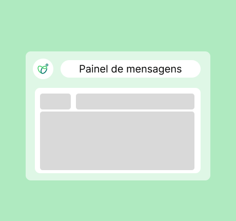Painel de mensagens